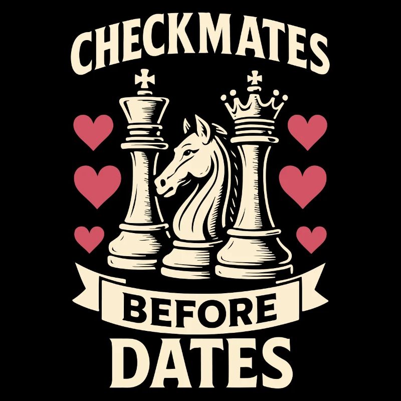 Échec et mat avant les données Joueur d’échecs Fun Design