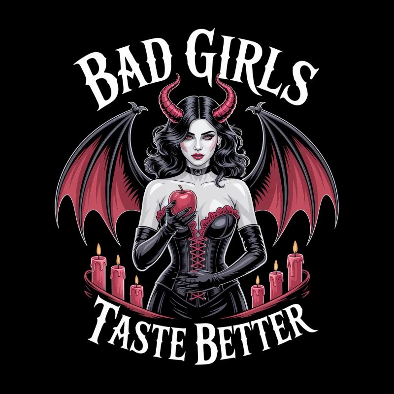 Bad Girls Taste Better! Goth Gothic Emo Baddie