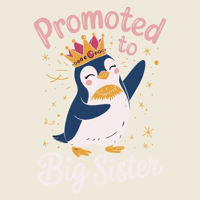 Promoted to Big Sister – Penguin Design