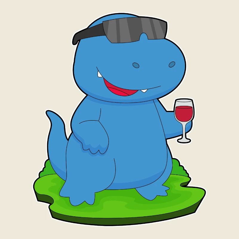 Dinosaurier Rotwein