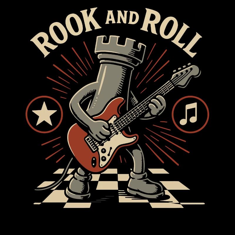 Rook And Roll Chess Player Board Game Fun