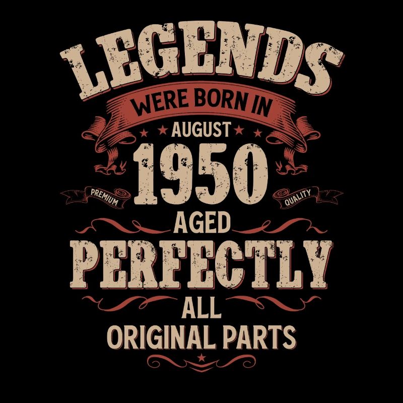 75th Birthday Original August Vintage 1950