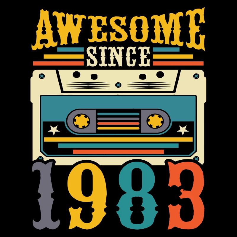 Awesome Since 1983 – Retro 42nd Birthday Gift