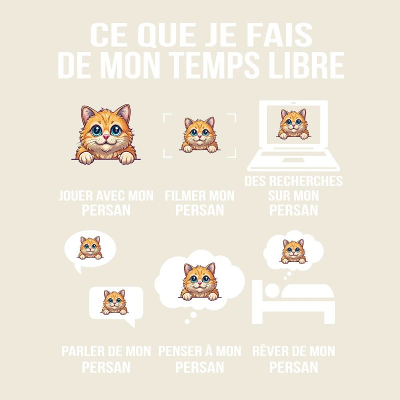Ce que je fais de mon temps libre Chat Persan