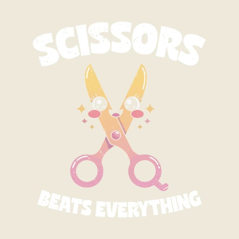 Scissors Beat Everything Scissors Stone Paper Gift