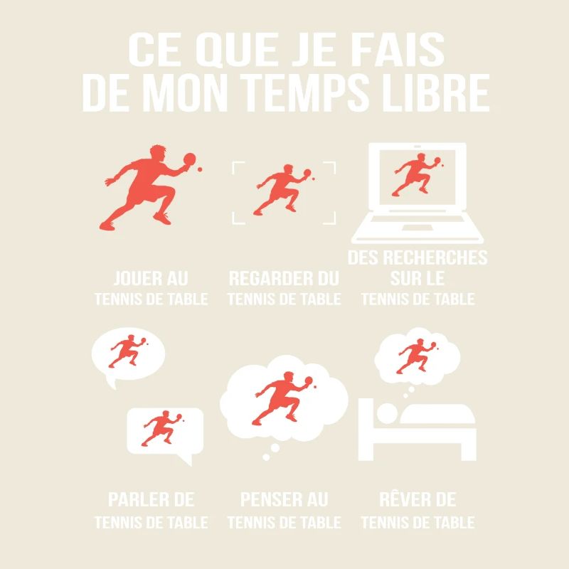 Ce que je fais de mon temps libre Tennis de table