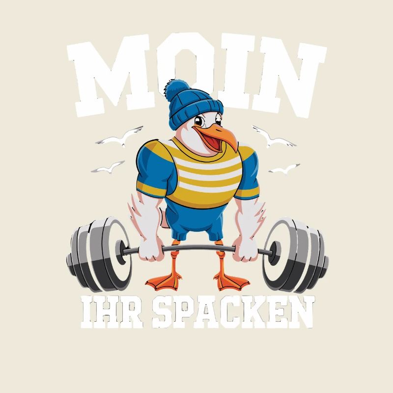 Moin Her Spacken Drôle Mouette Haltérophilie