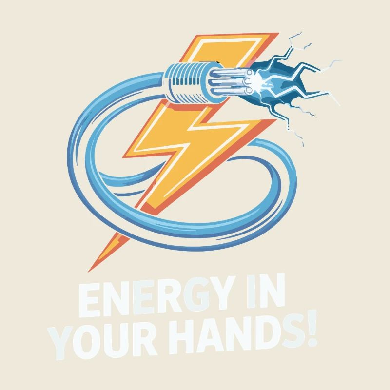 Elektrischer Strom Blitz Design