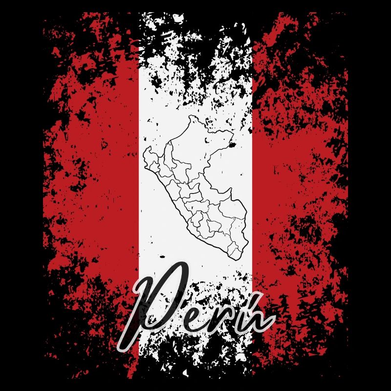 J'aime le Pérou, le drapeau péruvien