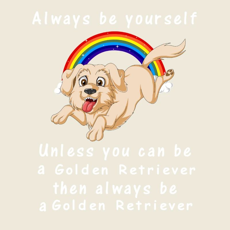 Graphique inspirant du Golden Retriever