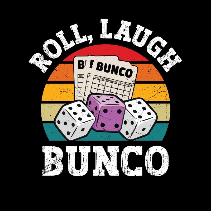 Retro Bunco Geschenk Bunco Shirt Würfeln