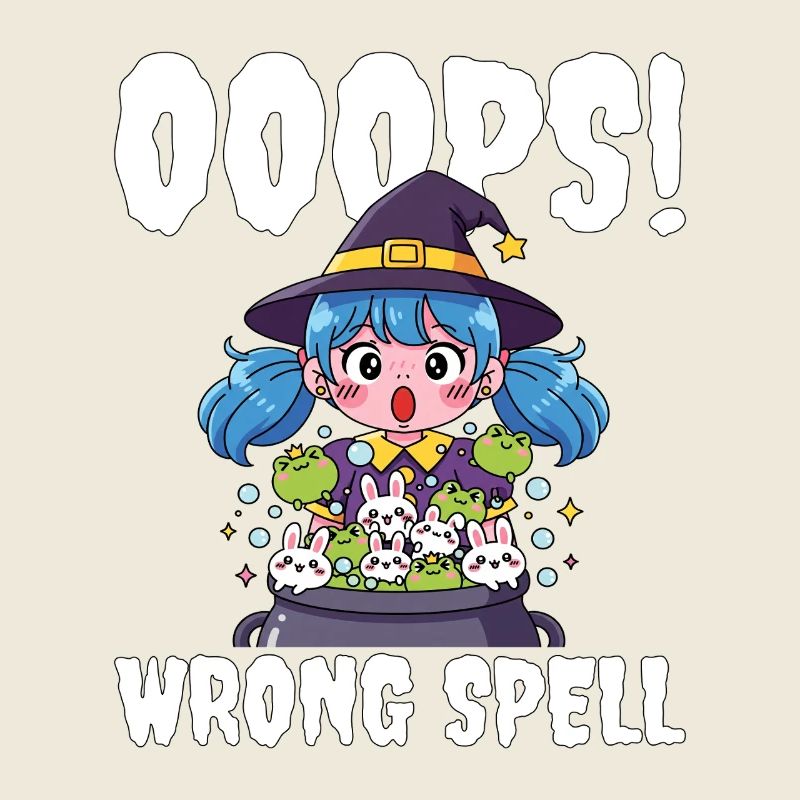OOOPS! WRONG SPELL - WITCH HALLOWEEN