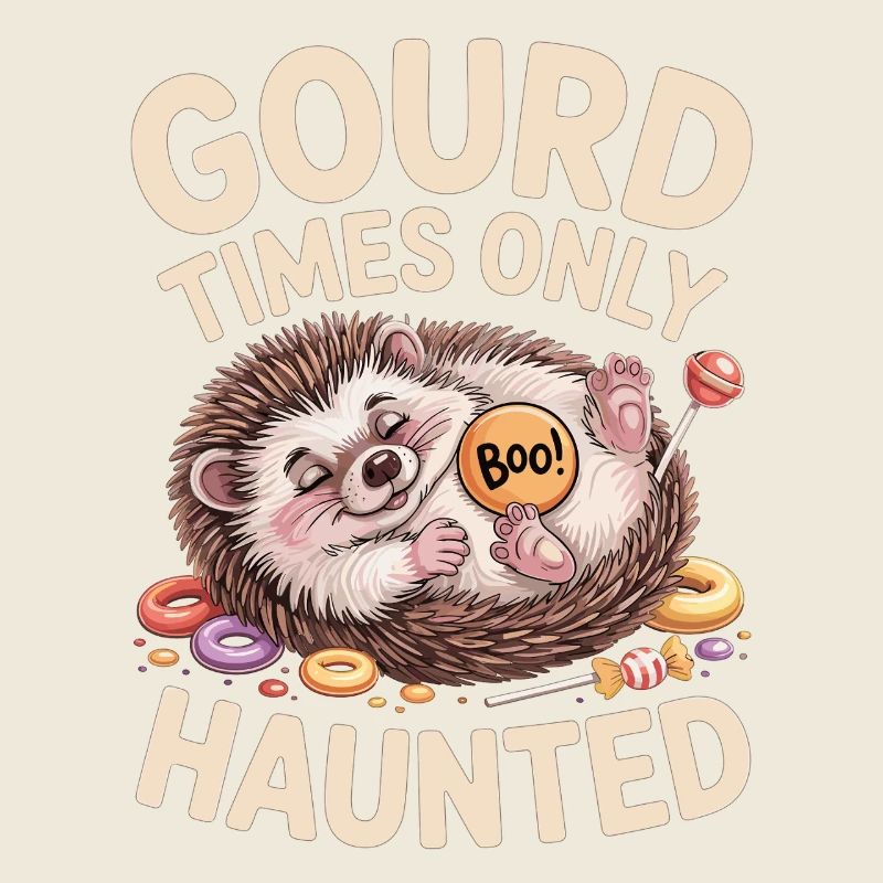 Hérisson mignon avec motif d'Halloween