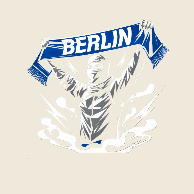 Stylized Neon Graffiti Berlin Scene