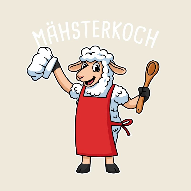 Sheep Cook Chef Cooking Sheep Cook
