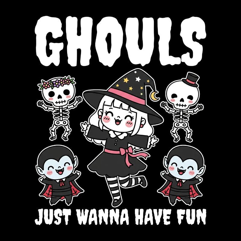 GHULE WOLLEN EINFACH NUR SPASS HABEN - HEXE HALLOWEEN