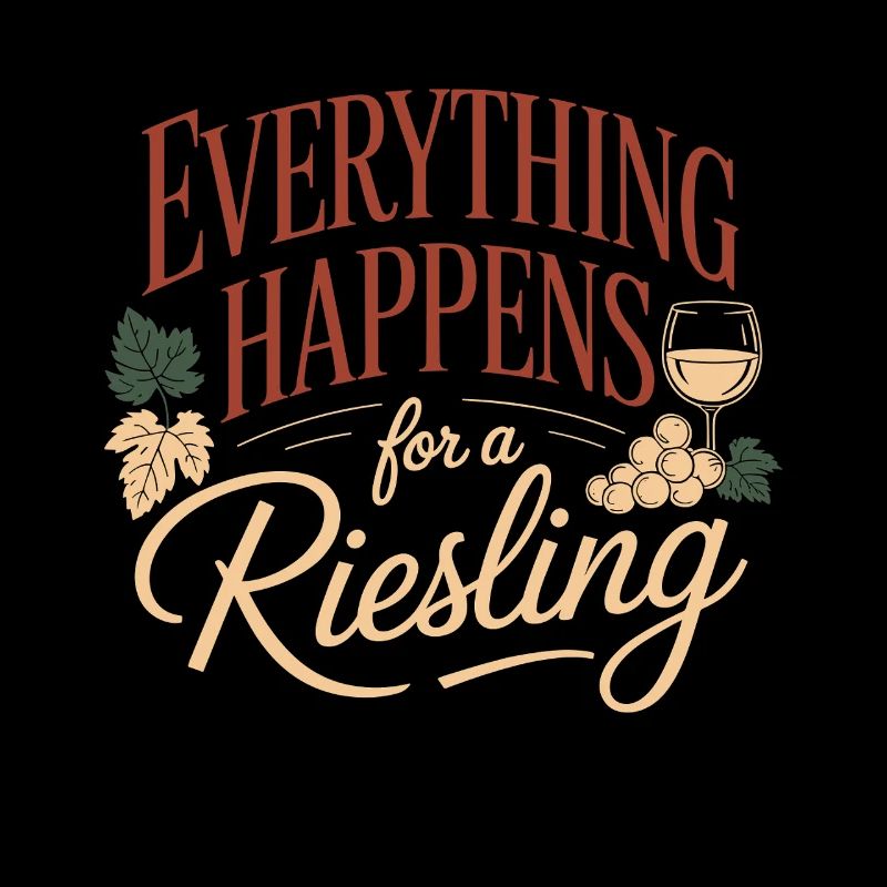 Wine Wine Drinker Everything Happens For A Riesling