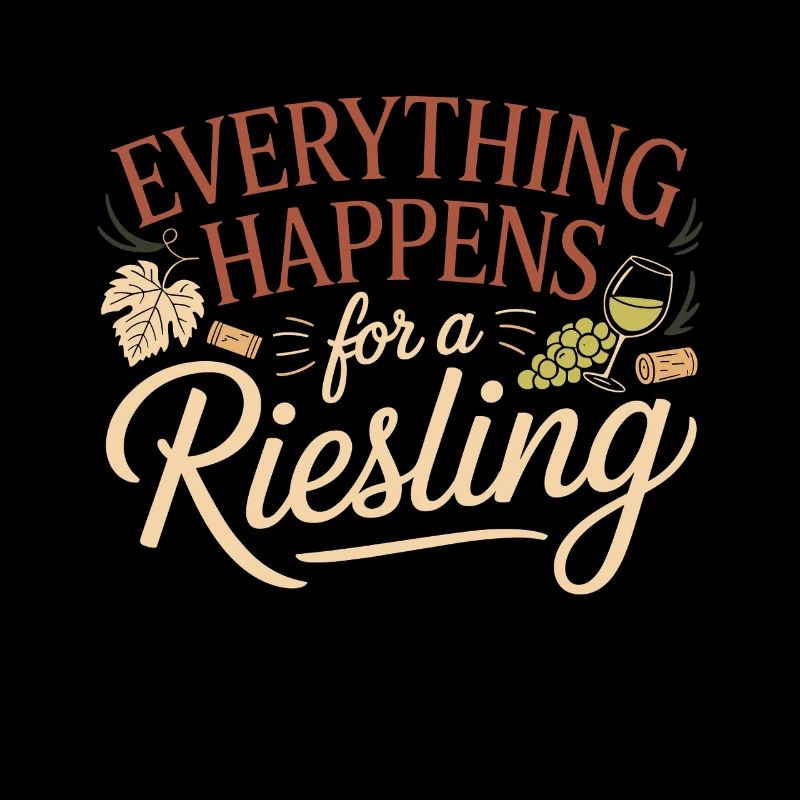 Wine Wine Drinker Everything Happens For A Riesling