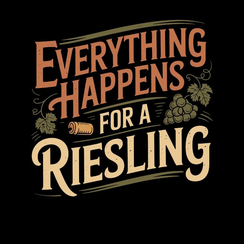 Wein Weintrinker Everything Happens For A Riesling