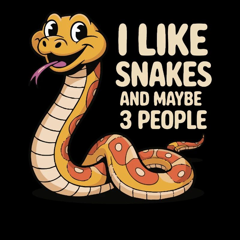 I Like Snakes – Funny Snake Motif