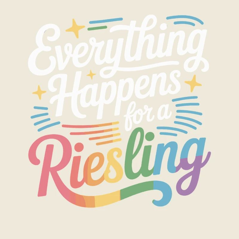 Wein Weintrinker Everything Happens For A Riesling