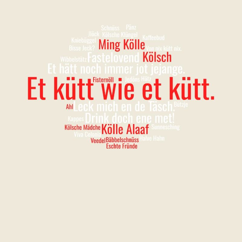 Cologne Kölsch Nuage de mots Carnaval de Cologne Alaaf Kölle