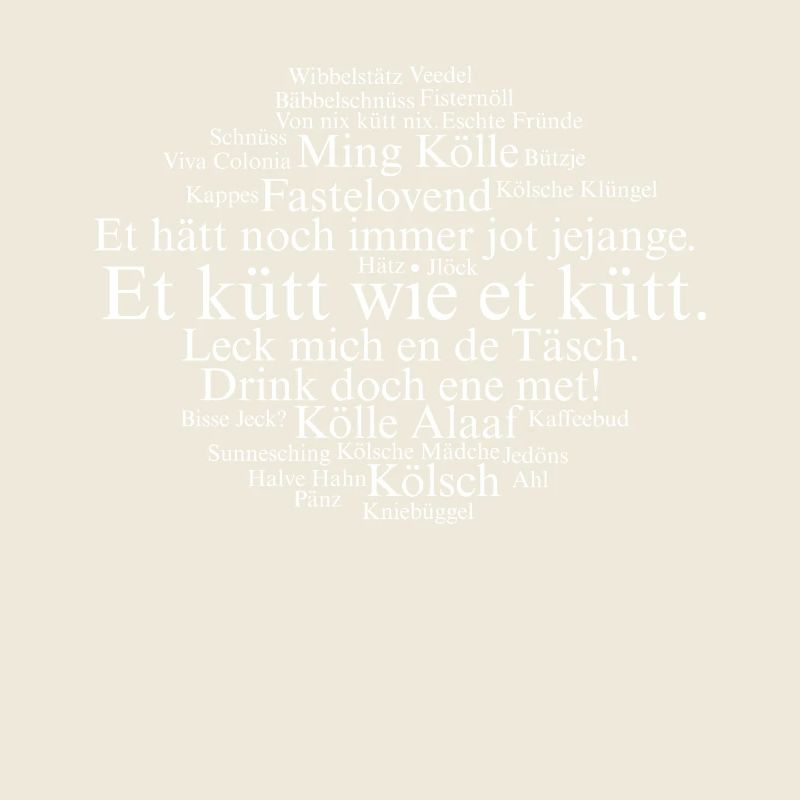 Cologne Kölsch Nuage de mots Carnaval de Cologne Alaaf Kölle