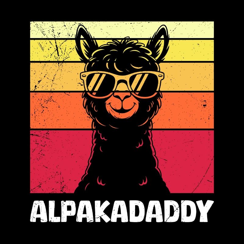 Werdender Vater ALPAKAPAPA Retro Lustiges