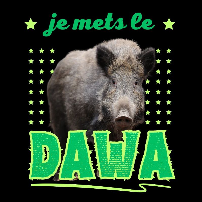 Ich stecke das DAWA in den Wald Jäger Geschenk