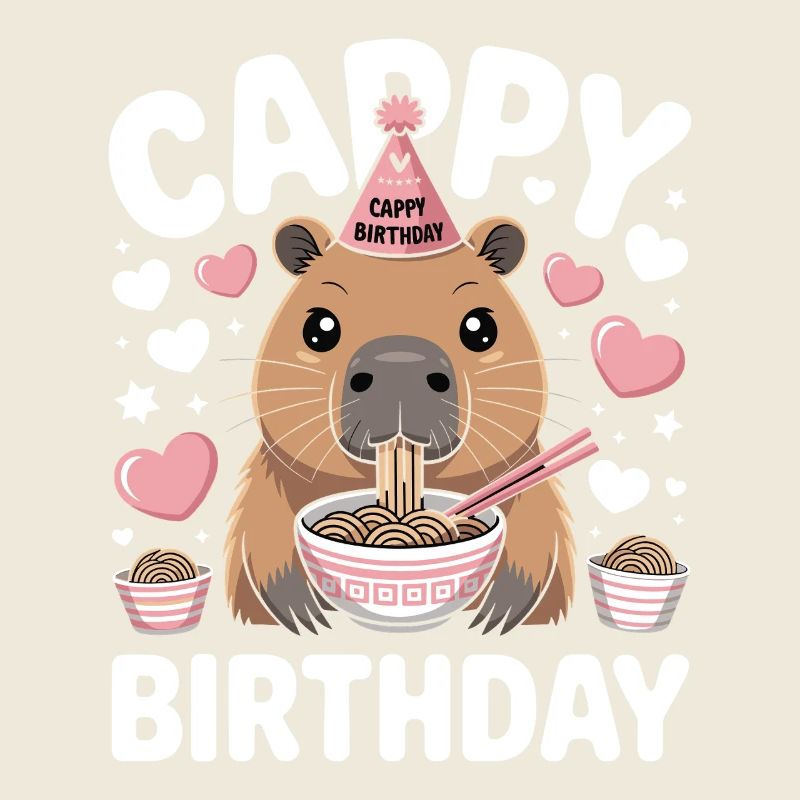 Capybara Ramen Anniversaire de Capy Anniversaire de Capy