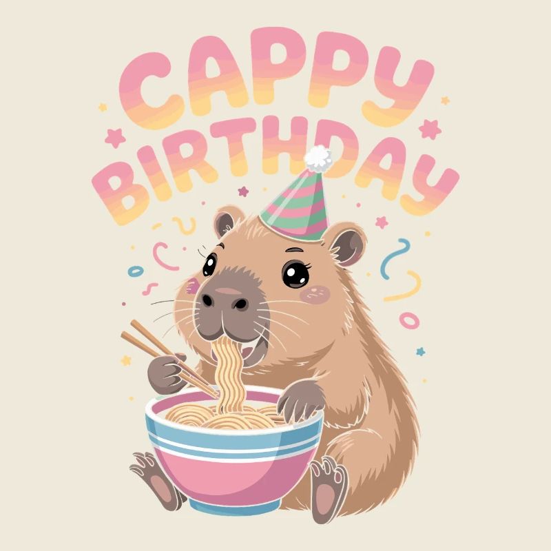 Anniversaire de Cappy Ramen Capybara ANNIVERSAIRE DE CAPPY