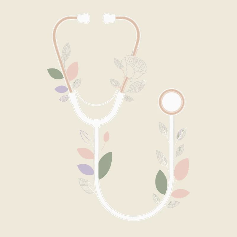 Conception de stéthoscope floral