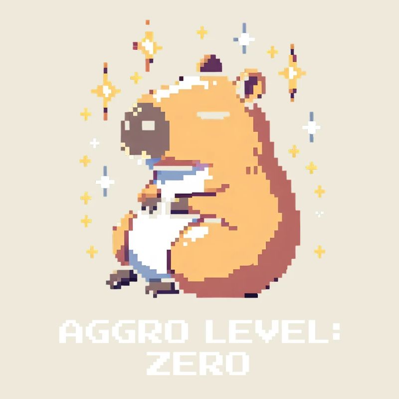Niveau Aggro : Zéro | Capybara et paix