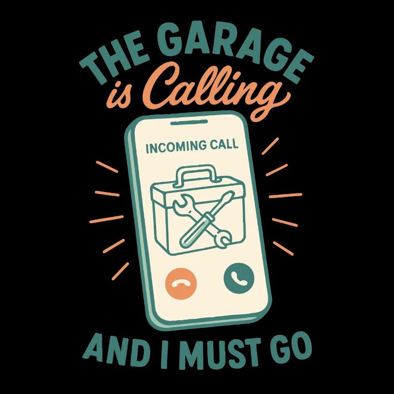 Die Garage Ruft Den Mechaniker Witziger Spruch