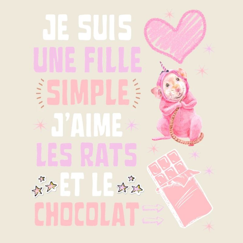 Ich bin ein einfaches Ratten- und Schokoladenmädchen