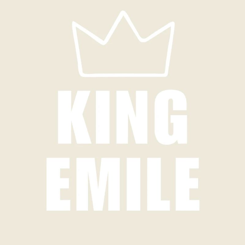 Emile Name with Letter E - King Crown Shirt