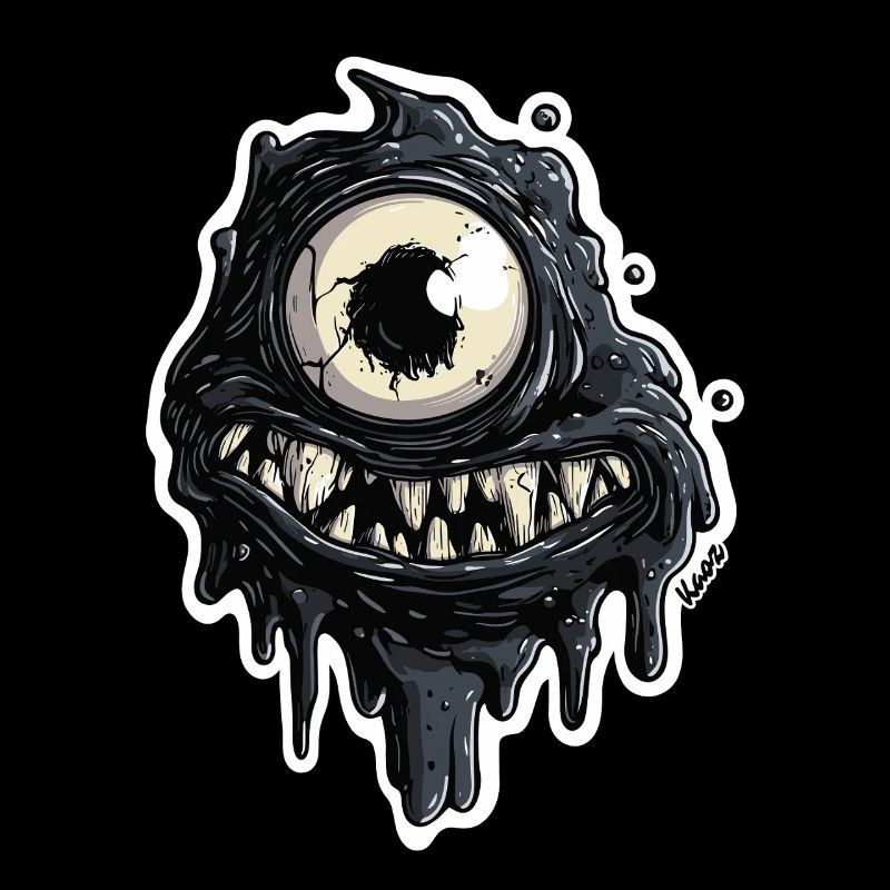 Black Monster Slime Eye