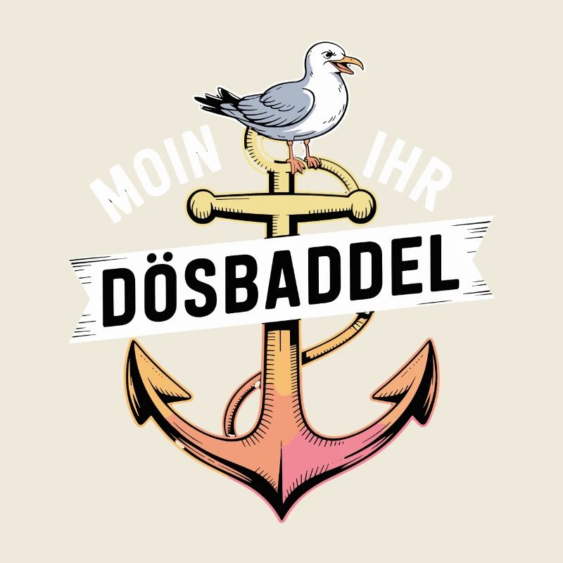  Moin Ihr Dösbaddel Maritimer Spruch Mit Anker Und