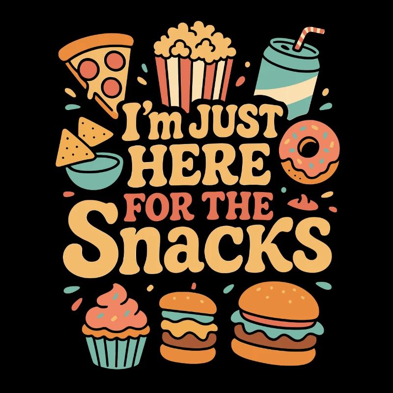 Ich bin nur wegen der Snacks hier