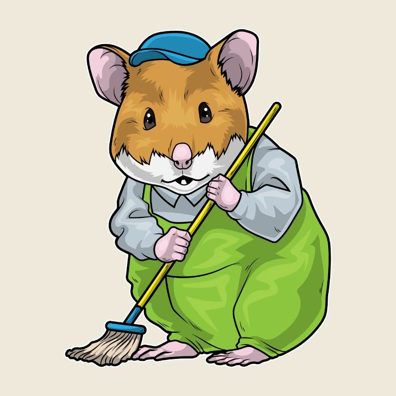 Balai de nettoyage pour hamster