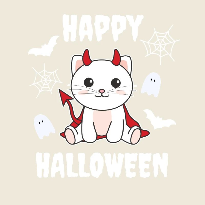 Cat Happy Halloween Devil Costume