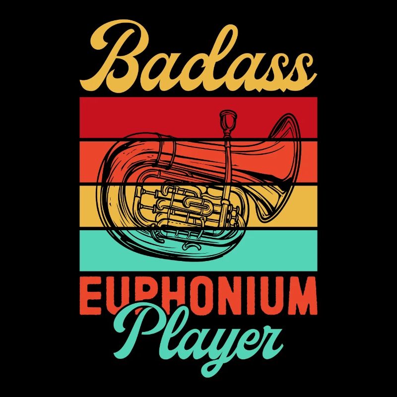 Euphonium Badass Player Baritone Marching Band