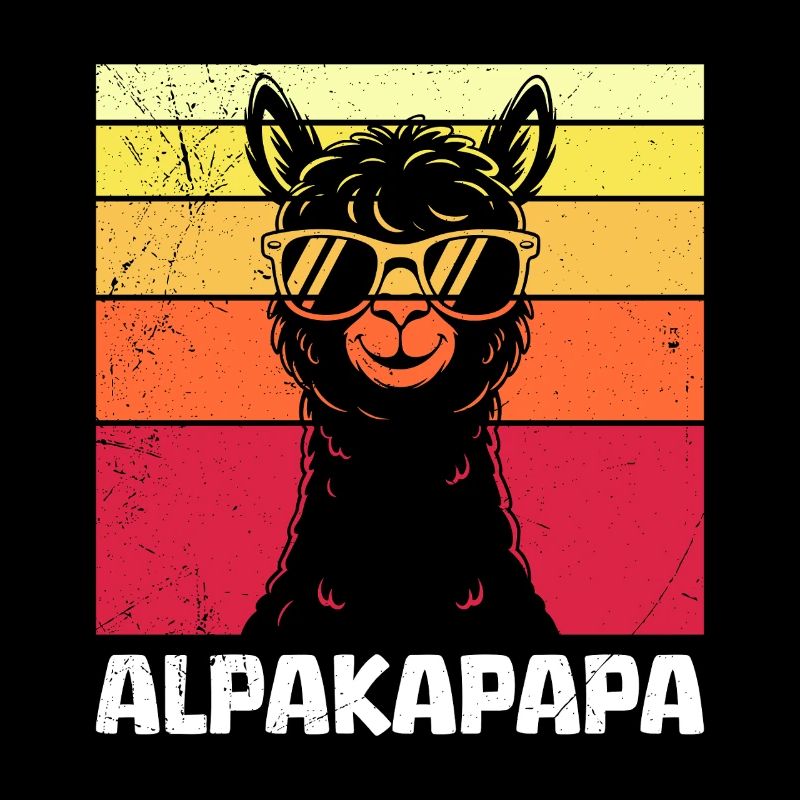 Werdender Vater ALPAKAPAPA Retro Lustiges