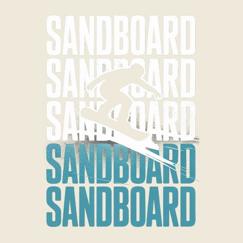 Retro Sandboarder Summer Sandboarding