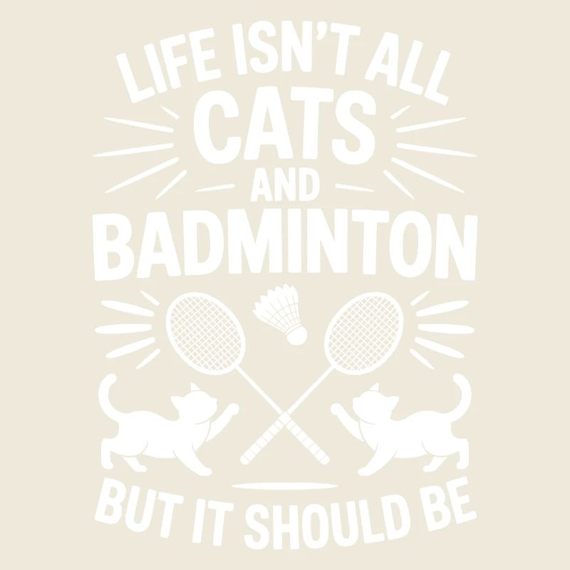Badminton Dire Chat Drôle Badminton Cadeau