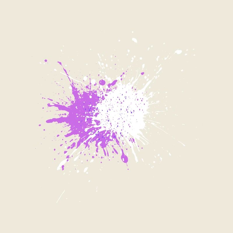 Explosion de couleur violette sur noir