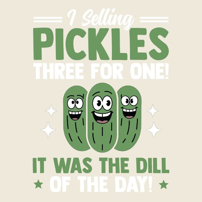 Vendeur de concombre, cornichons, aneth, cadeau de concombre