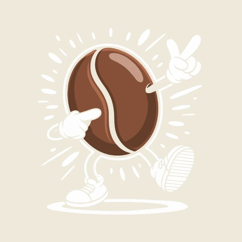 Caffeine Coffee Bean Comic Coffee