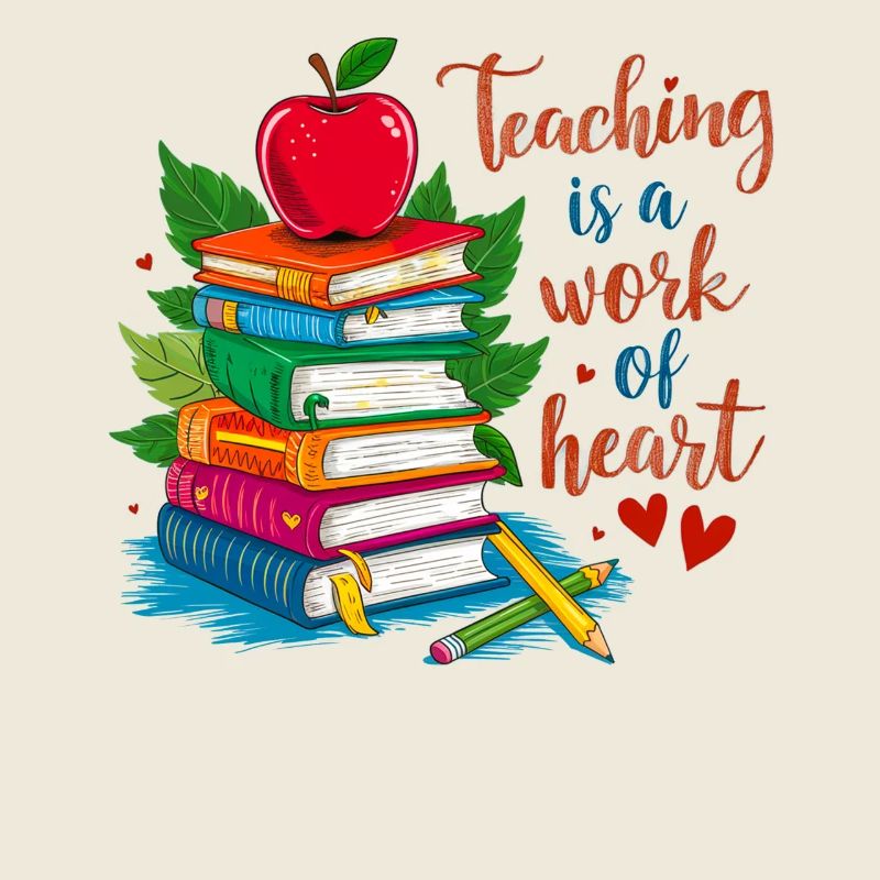 Enseignant Bokstack et Hjärta