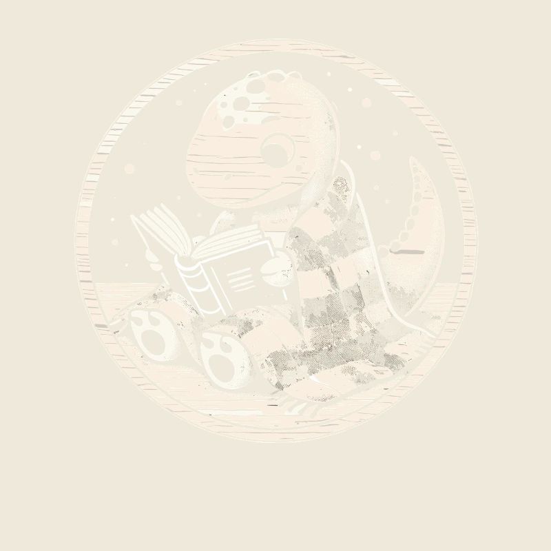 Dinosaure de lecture confortable